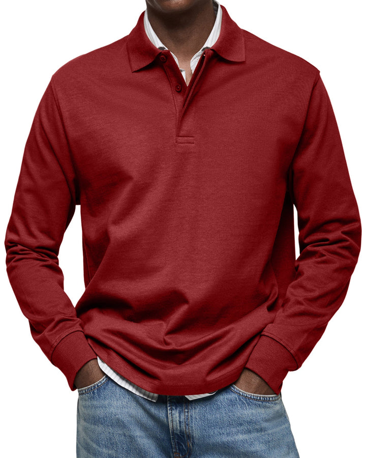 Alexandre™ | Long Sleeve Casual Polo