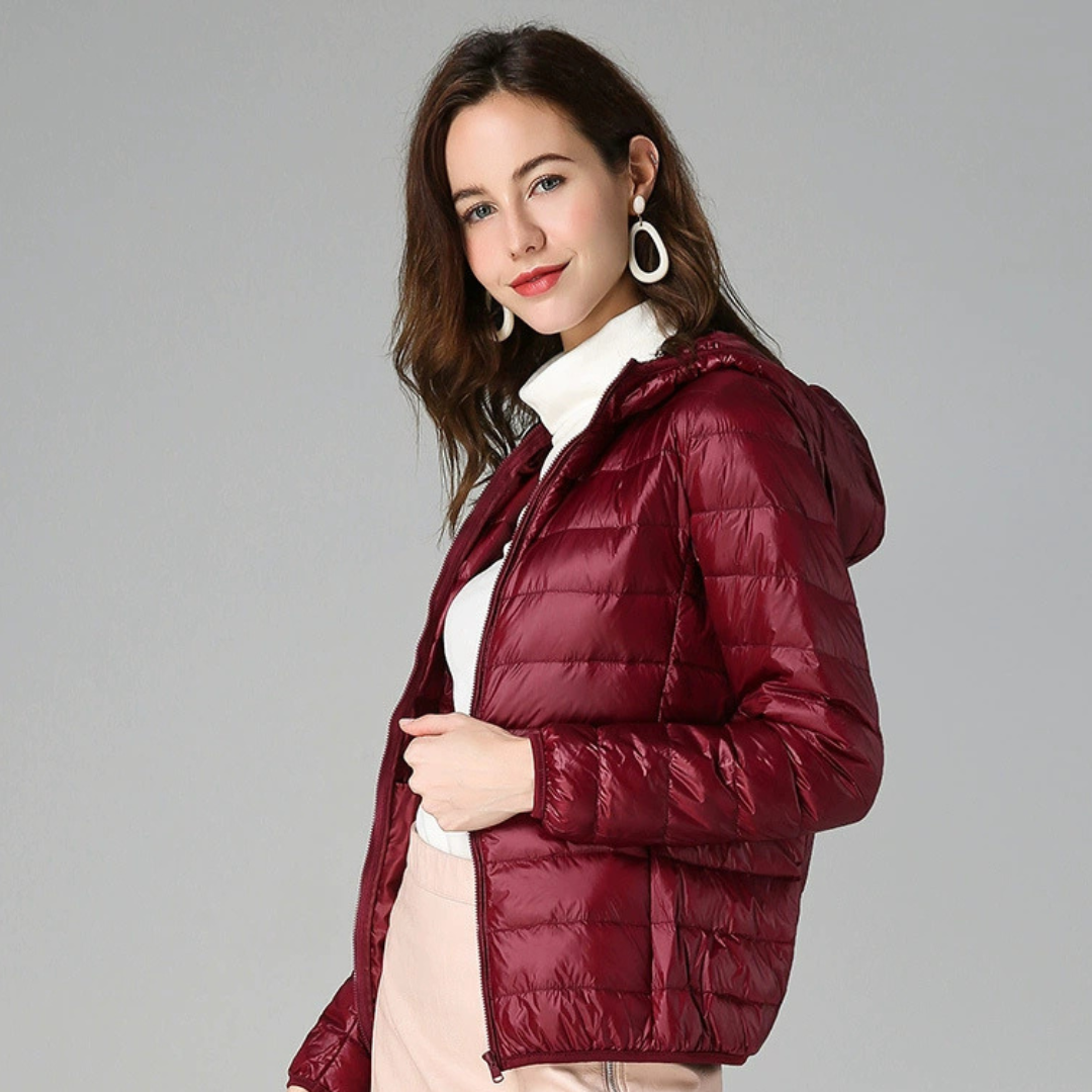 Dagmar Mid-Season Jacket | Dark Red