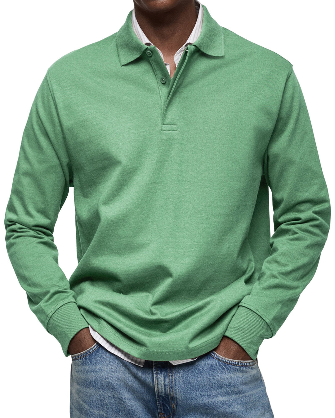 Alexandre™ | Long Sleeve Casual Polo