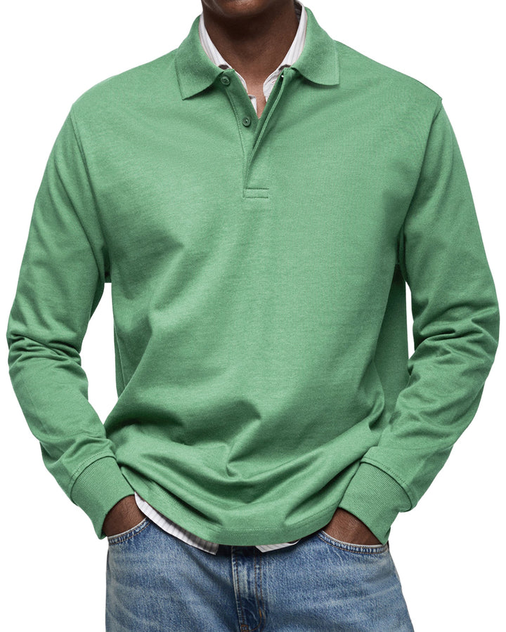 Alexandre™ | Long Sleeve Casual Polo