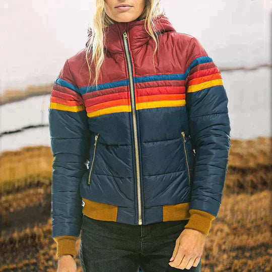 Malau™ - Multicolored Retro Down Jacket