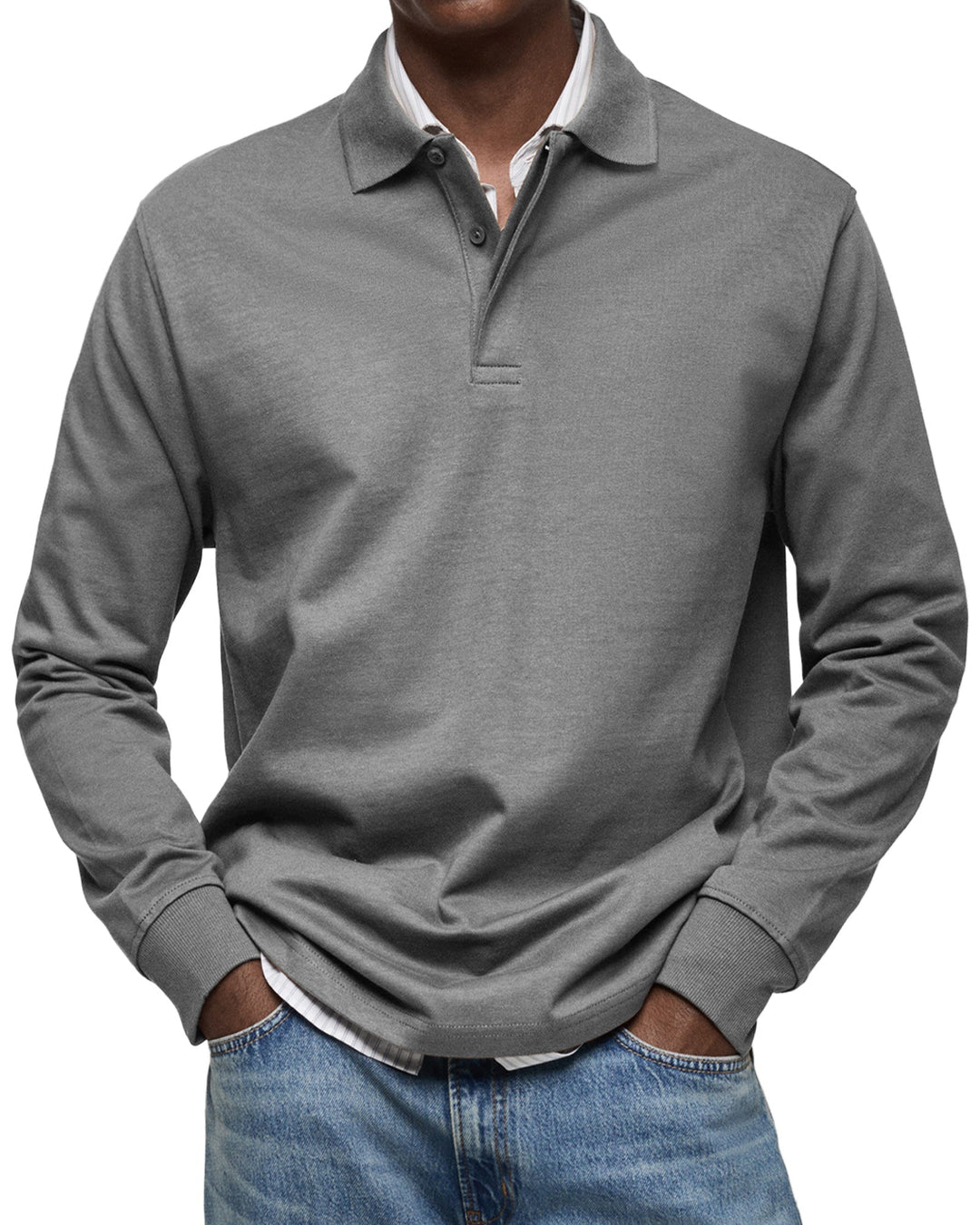 Alexandre™ | Long Sleeve Casual Polo