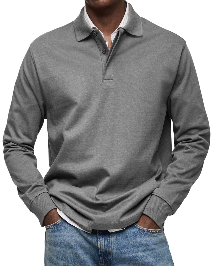 Alexandre™ | Long Sleeve Casual Polo