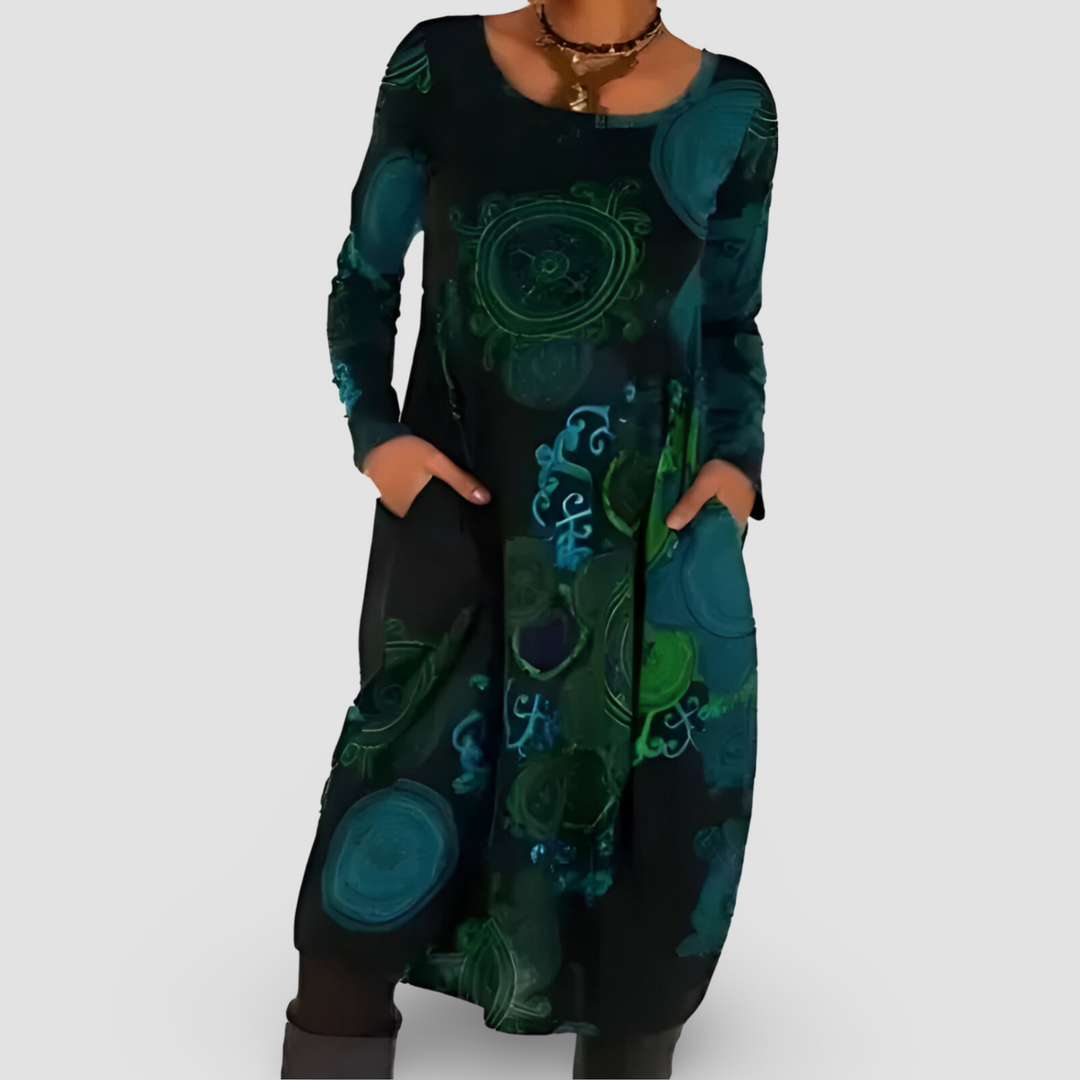 Lunaris™ | Winter Dress with Bohemian Elegance