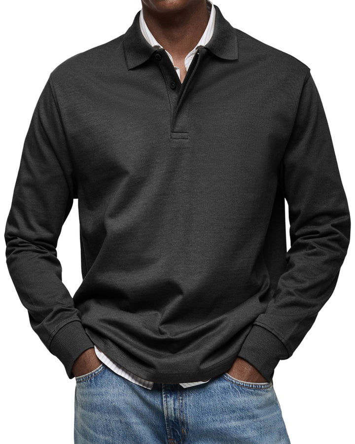 Alexandre™ | Long Sleeve Casual Polo
