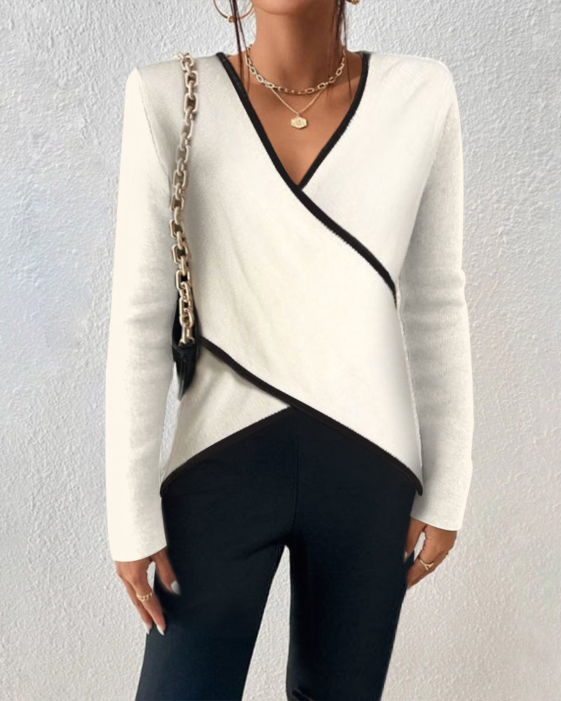 Juliette™ | Elegant V-Neck Sweater