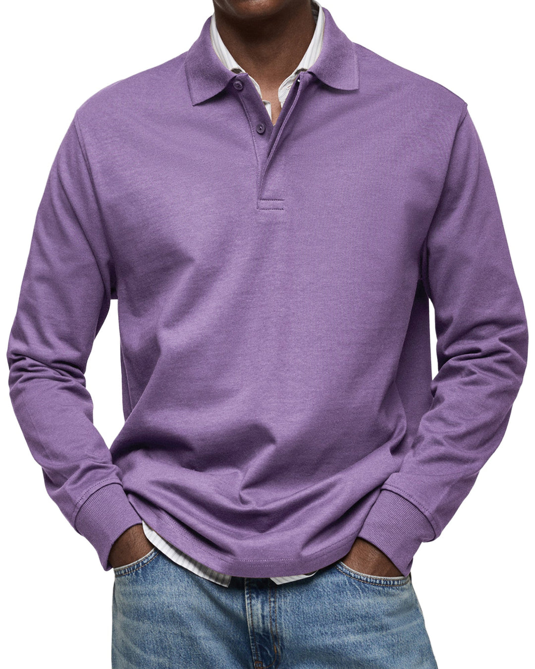 Alexandre™ | Long Sleeve Casual Polo