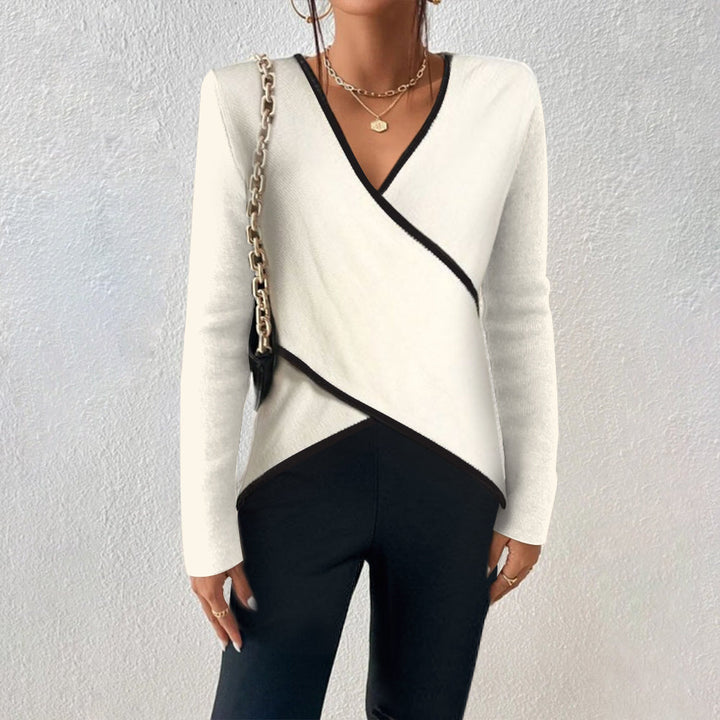 Juliette™ | Elegant V-Neck Sweater