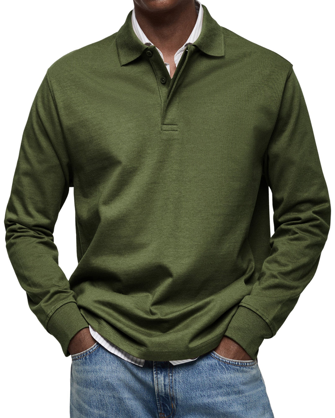 Alexandre™ | Long Sleeve Casual Polo