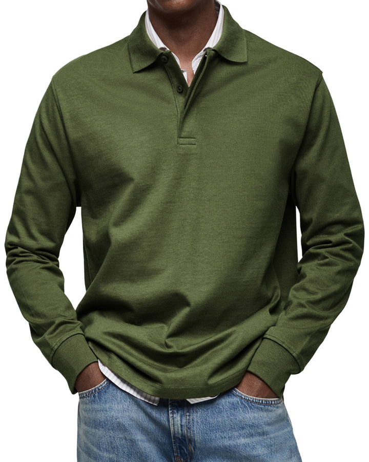 Alexandre™ | Long Sleeve Casual Polo