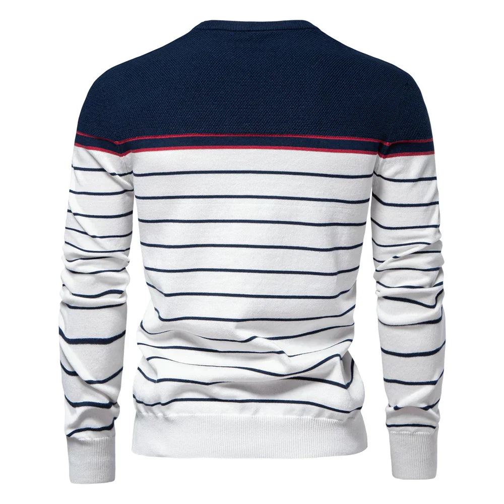 MIRAVO | Men's Sweater with Striped Pattern
