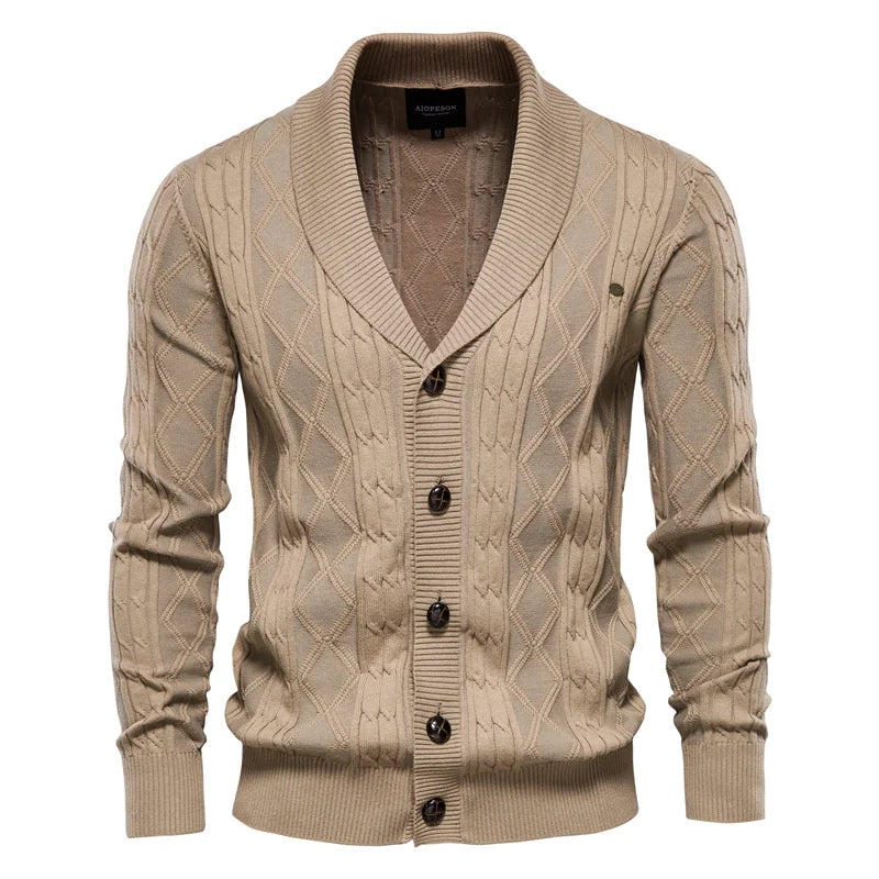 MIRAVO | Men's Cardigan with Button Placket