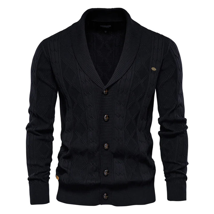 MIRAVO | Men's Cardigan with Button Placket