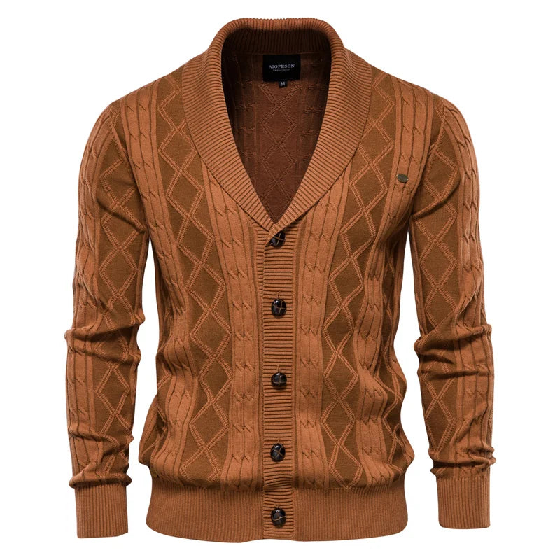 MIRAVO | Men's Cardigan with Button Placket