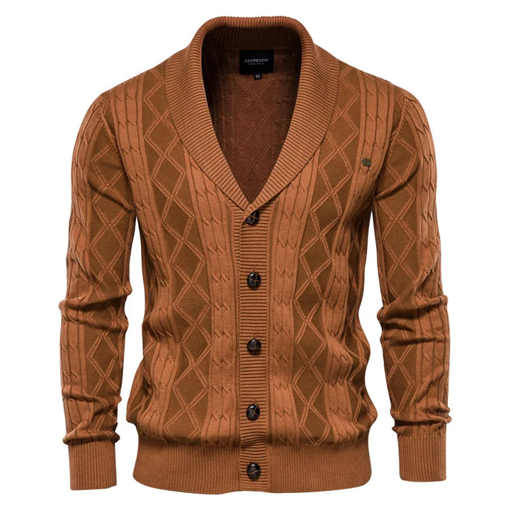 MIRAVO | Men's Cardigan with Button Placket