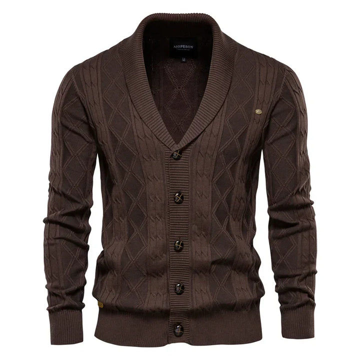 MIRAVO | Men's Cardigan with Button Placket