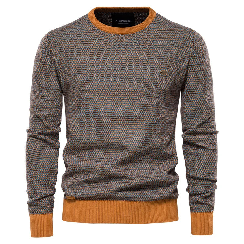 MIRAVO | Men's Sweater with Check Pattern