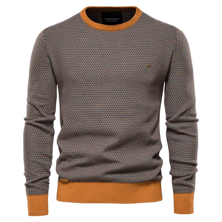 MIRAVO | Men's Sweater with Check Pattern
