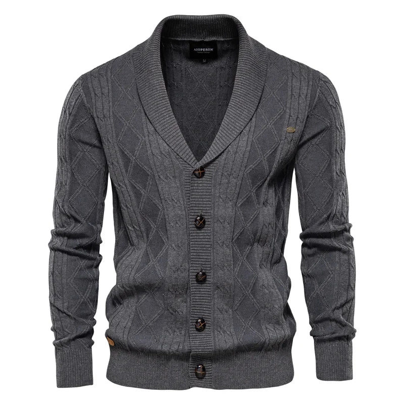 MIRAVO | Men's Cardigan with Button Placket
