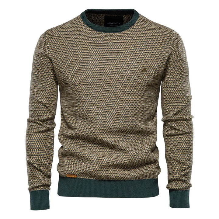 MIRAVO | Men's Sweater with Check Pattern
