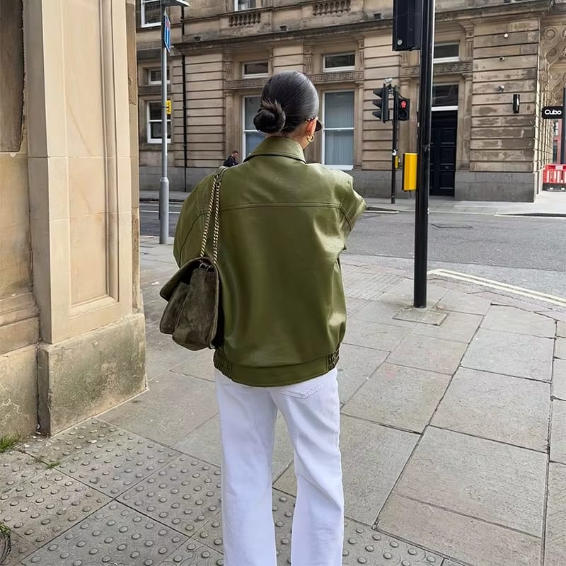 Pryda™ | Oversized Leather Jacket