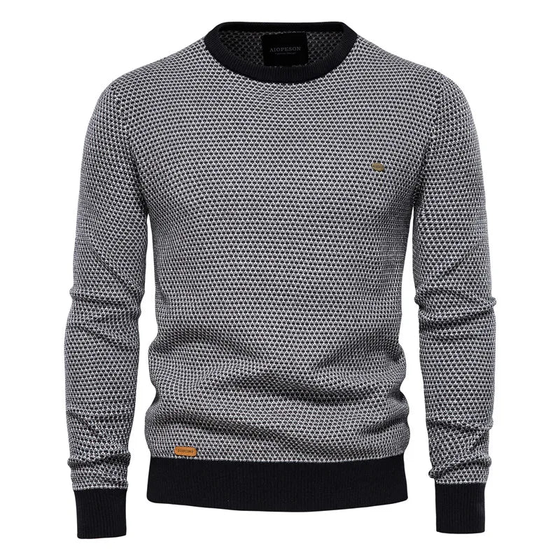 MIRAVO | Men's Sweater with Check Pattern