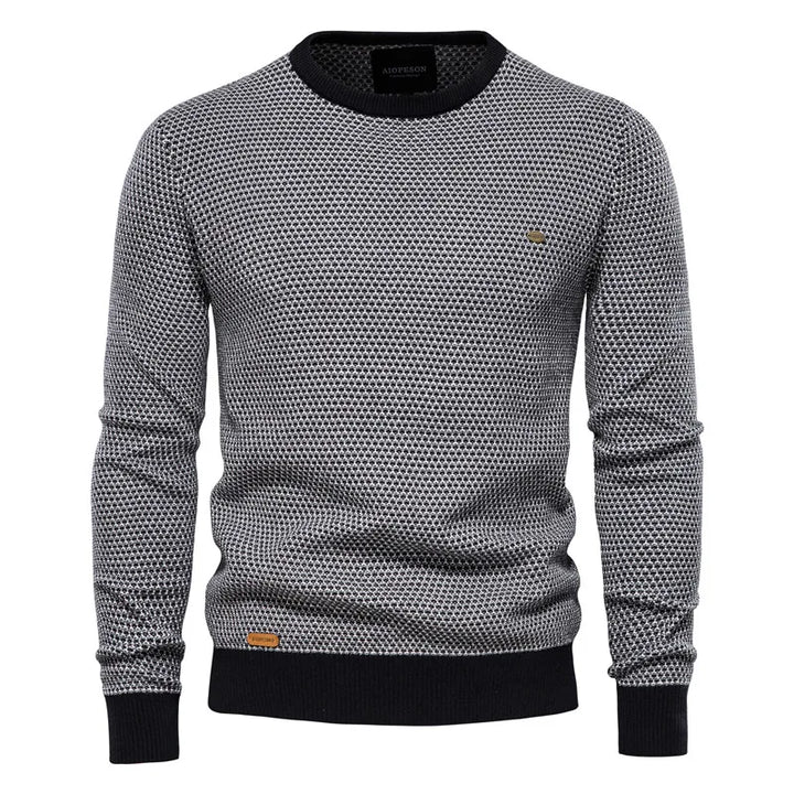 MIRAVO | Men's Sweater with Check Pattern