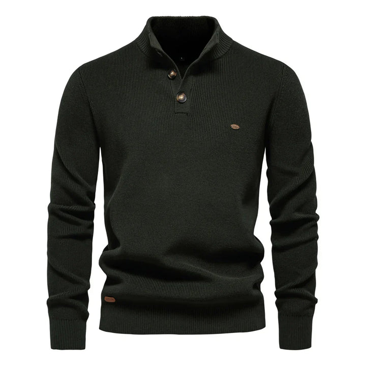 MIRAVO | Men's Sweater with Button Design