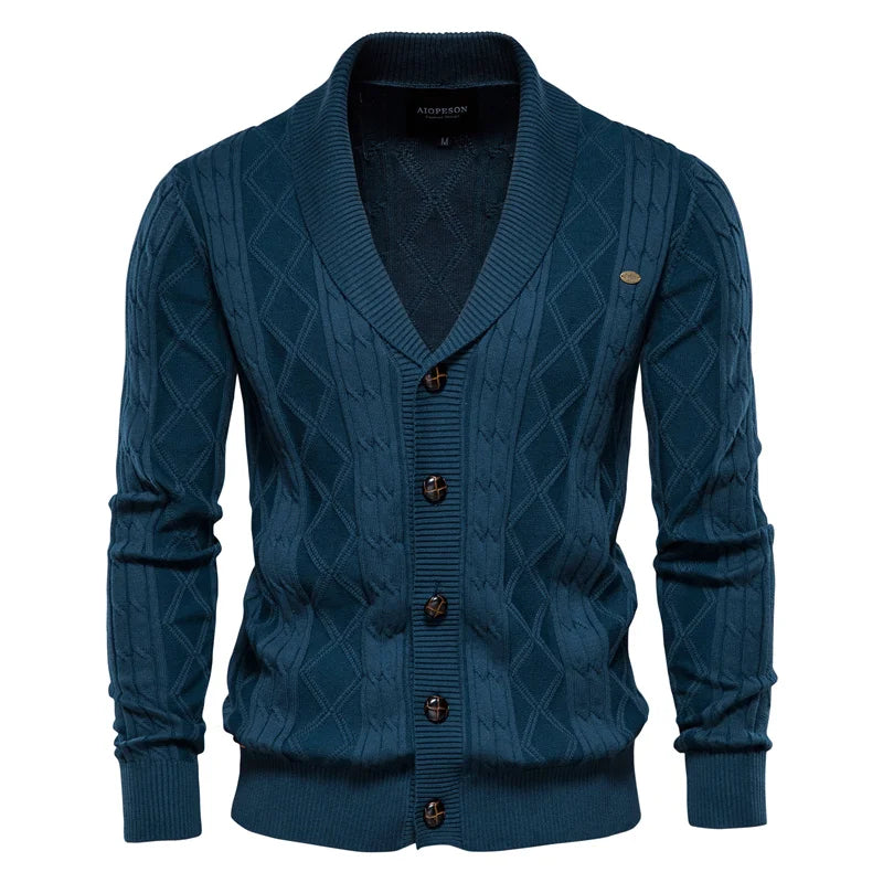 MIRAVO | Men's Cardigan with Button Placket