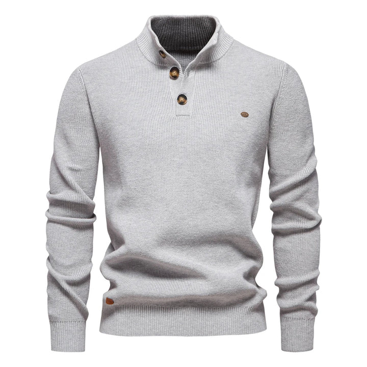 MIRAVO | Men's Sweater with Button Design