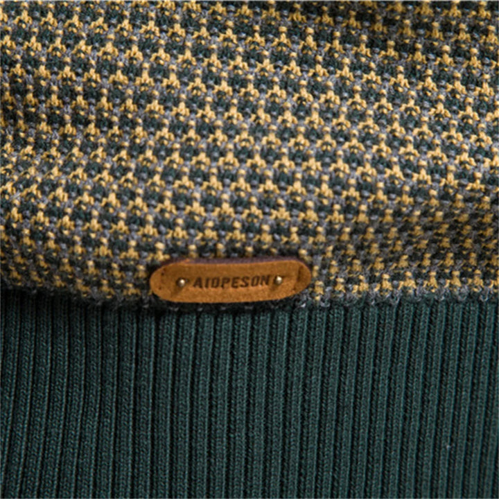 MIRAVO | Men's Sweater with Check Pattern