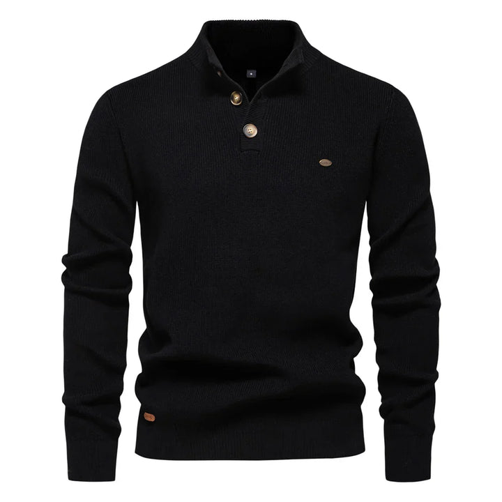 MIRAVO | Men's Sweater with Button Design