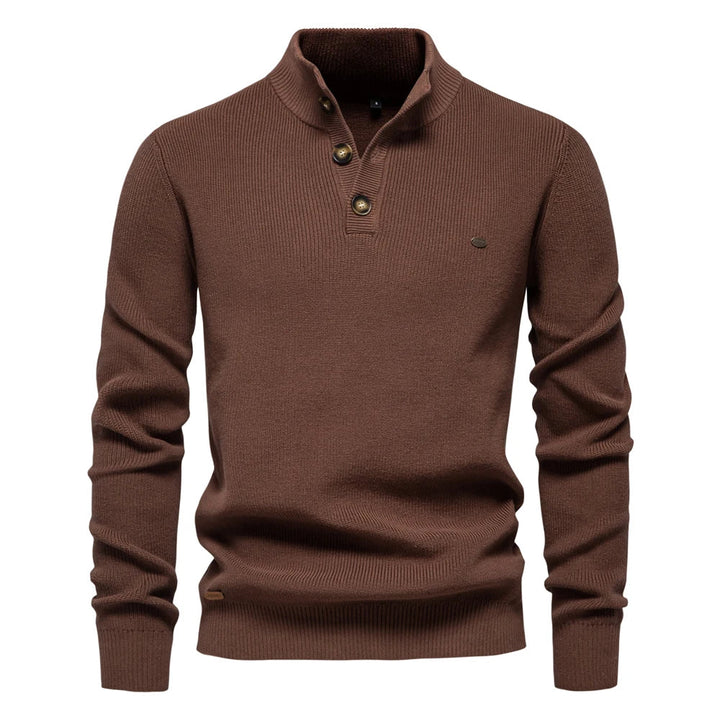 MIRAVO | Men's Sweater with Button Design