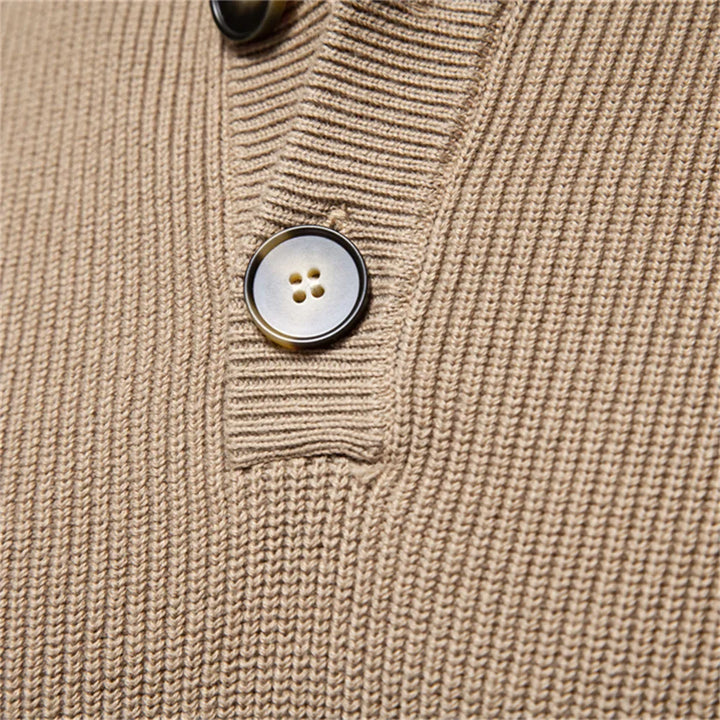 MIRAVO | Men's Sweater with Button Design