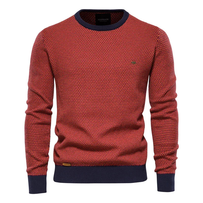 MIRAVO | Men's Sweater with Check Pattern