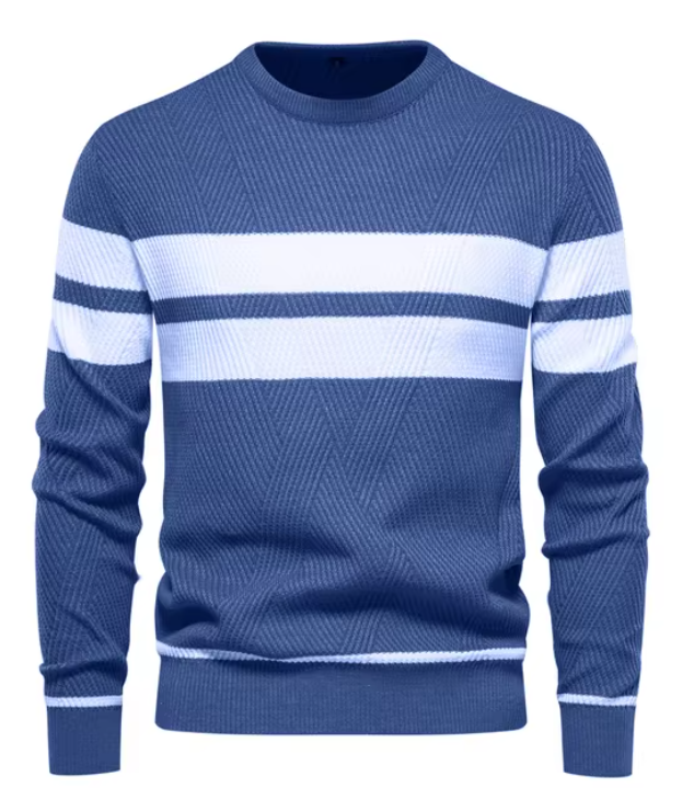 MIRAVO | Stylish Men's Sweater with Herringbone Pattern