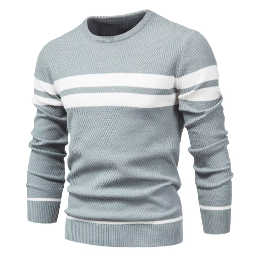 MIRAVO | Stylish Men's Sweater with Herringbone Pattern