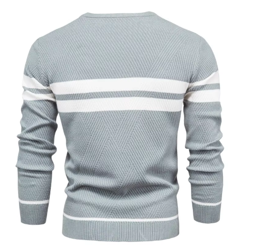 MIRAVO | Stylish Men's Sweater with Herringbone Pattern