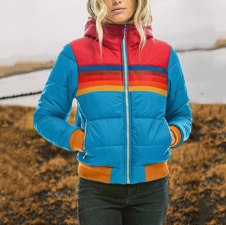 Malau™ - Multicolored Retro Down Jacket