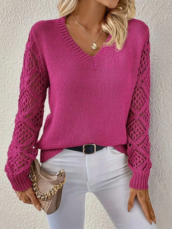 Opale™ | Casual V-Neck Knit Sweater
