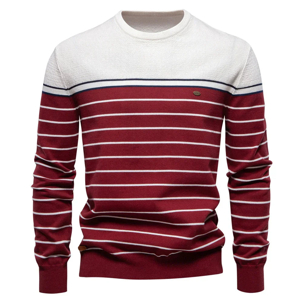 MIRAVO | Men's Sweater with Striped Pattern