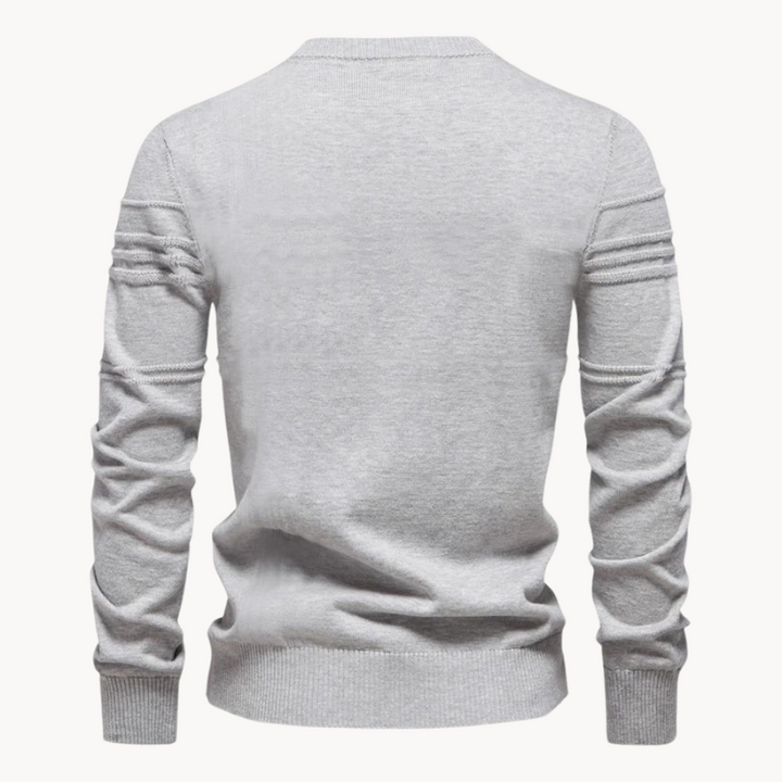 MIRAVO | Stylish Men's Sweater with Check Design