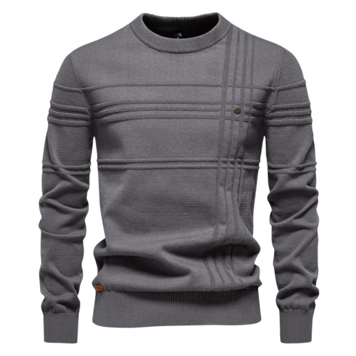 MIRAVO | Stylish Men's Sweater with Check Design