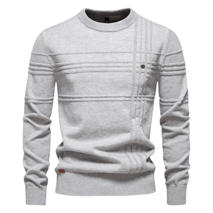 MIRAVO | Stylish Men's Sweater with Check Design