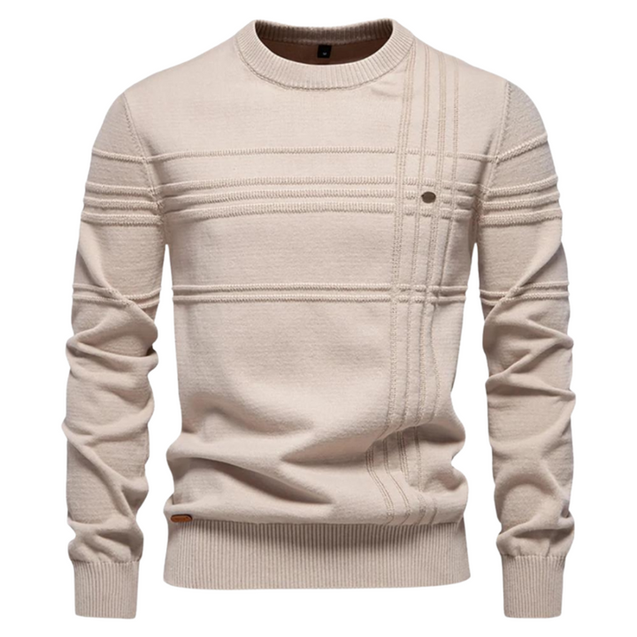 MIRAVO | Stylish Men's Sweater with Check Design