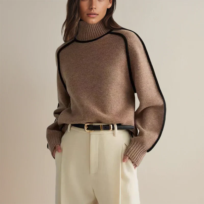 Amandine™ - Chic Turtleneck Sweater