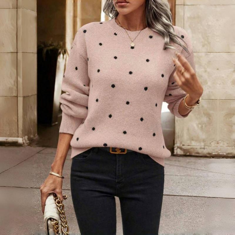 Zyara™ | Chic Knitted Polka Dot Sweater