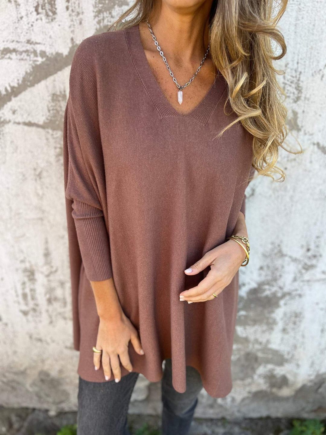 Anna™ - Comfortable V-Neck Sweater