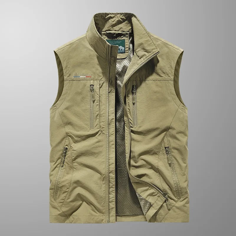Vincent - Multi-Pocket Breathable Outdoor Cargo Vest