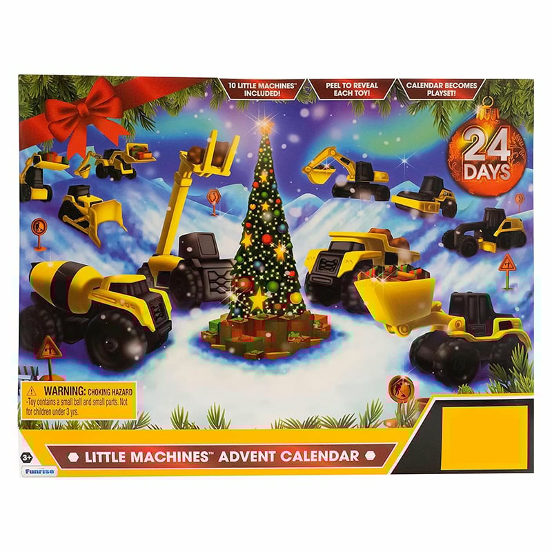 24-Day Advent Calendar with Christmas Construction Truck!